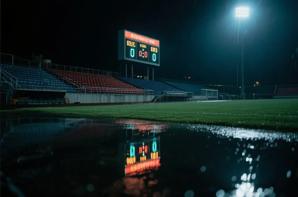 夜晚球场与比分牌的情绪化复盘配图占位